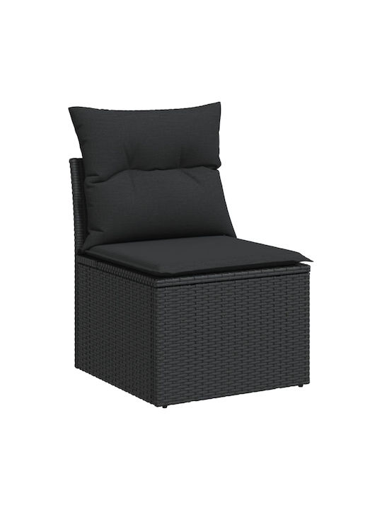 Canapea Cu Patru Locuri De Exterior Din Rattan Cu Perne 55x55x69cm