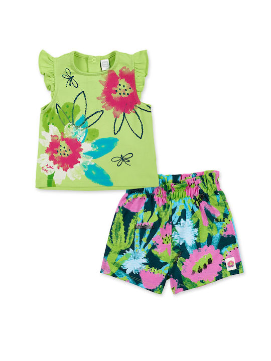 Tuc Tuc Kids Set with Shorts Summer 2pcs Green