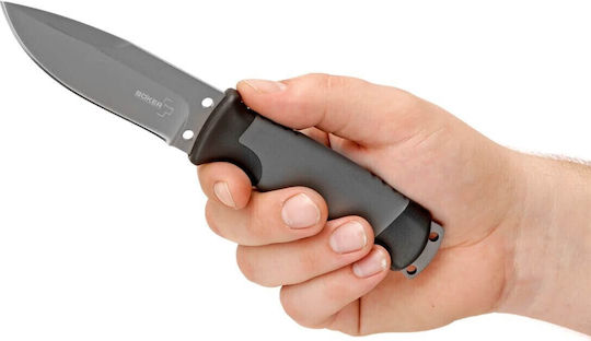 Boker Plus Outdoorsman Knife Gray with Sheath