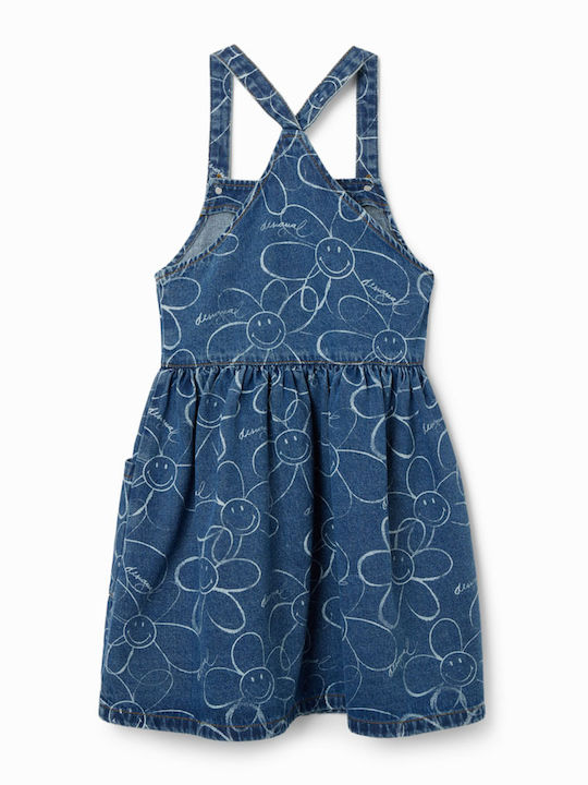 Desigual Kids Dress Denim Medium Wash