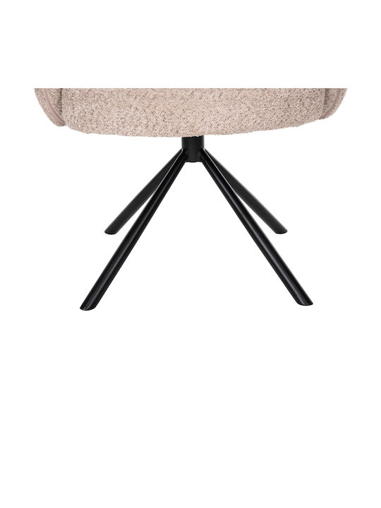 Winon Πολυθρόνα Περιστρεφόμενη Μπεζ 65x67x92cm