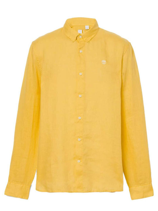 Mill Long-sleeved Linen Shirt Yellow