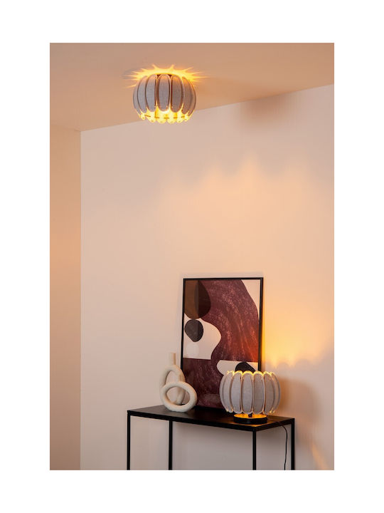 Lucide Lightning Ceiling Mount Light Gray with Socket E27