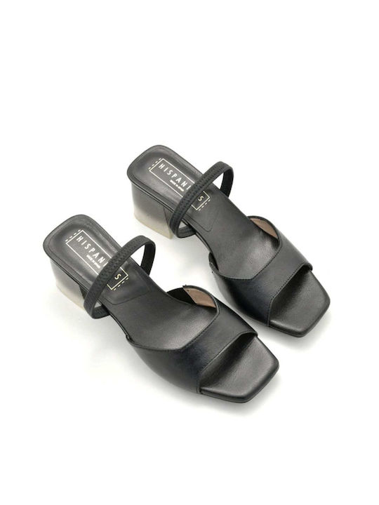 Hispanitas Leather Women's Sandals Black