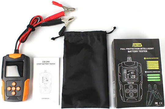 30239-408 Ψηφιακό Battery Tester με Κροκοδειλάκια