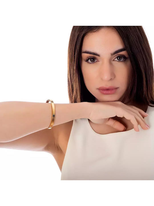 Oxzen Women's Bracelet Handcuffs made of Steel Gold Plated