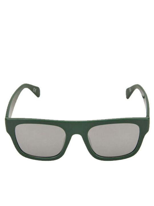 Vans Squared Off Unisex Sunglasses with Green Plastic Frame and Green Lens VN0A7PR1BDX