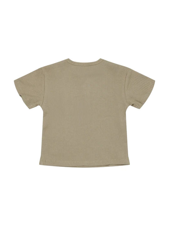 Little Dutch Kids Blouse Short Sleeve Olive