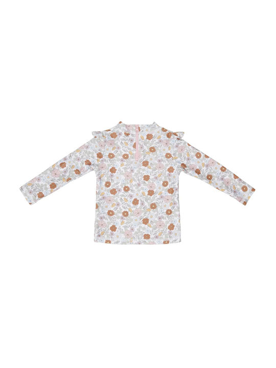 Little Dutch Kids Blouse Long Sleeve Light Blue Little Flowers