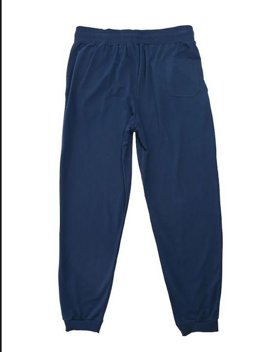 Sweatpants with Elastic Navy Blue