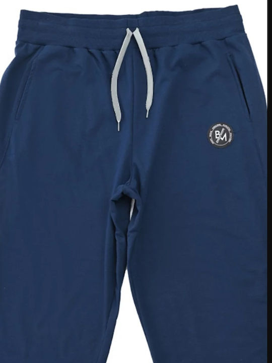 Sweatpants with Elastic Navy Blue