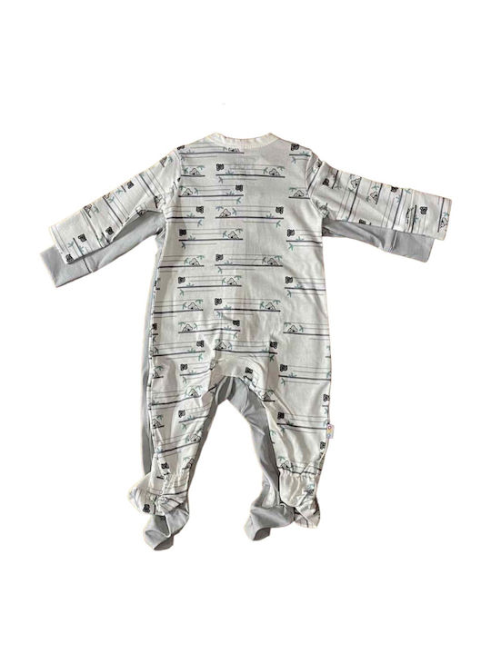 abo Set Baby Strampler Langärmliges Grey. 2Stück