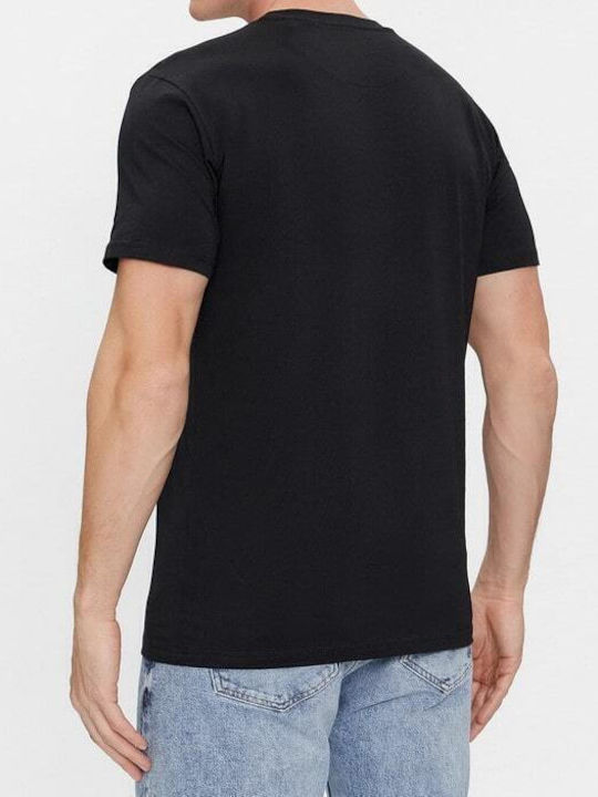 Guess Herren T-Shirt Kurzarm Schwarz