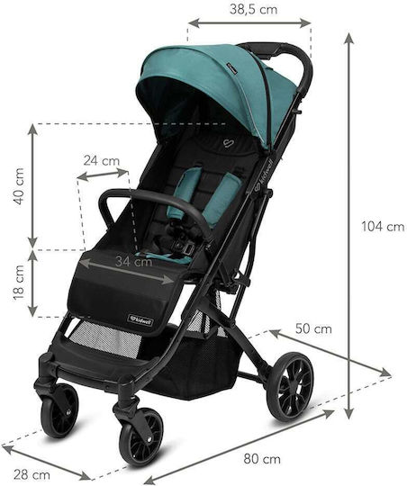 Kidwell Regenschirm Kinderwagen Für 6+ Monate Grüner 7,9kg