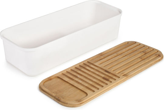 Ibili Cutie de pâine Plastic Albă 39.5x15x10cm