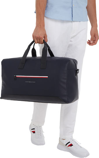 Tommy Hilfiger Essential Σακ Βουαγιάζ Μπλε Υφασμάτινο