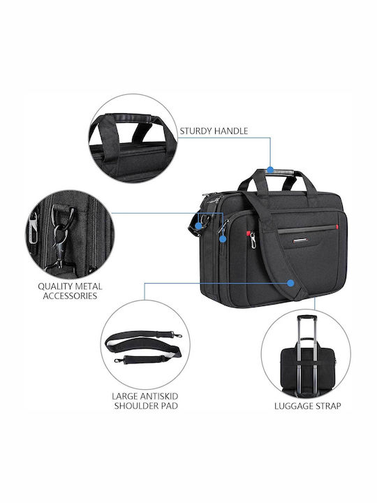Premium Waterproof Shoulder / Handheld Bag for 17.3" Laptop Black 1000-42380142
