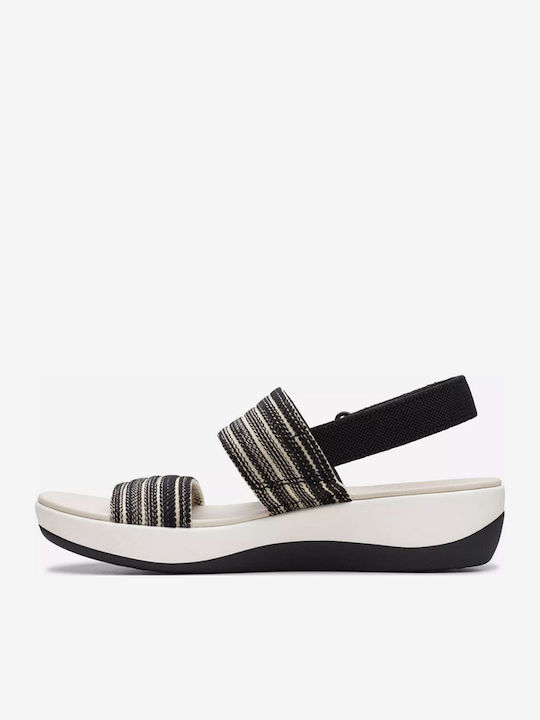 Arla Women's Flat Sandals Sporty in Black Color