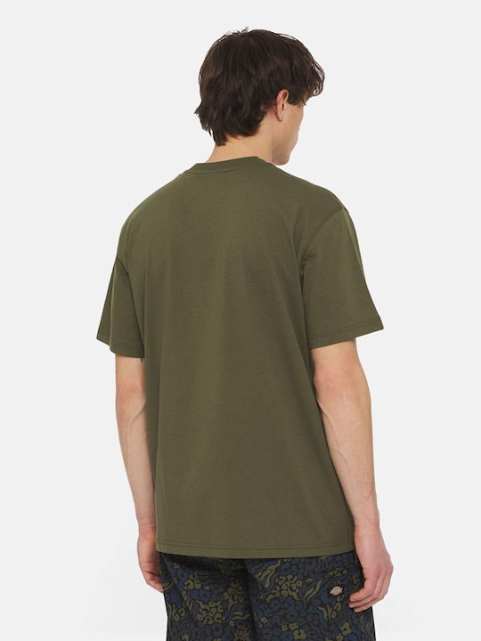 Dickies Bluza Bărbătească cu Mânecă Scurtă Verde