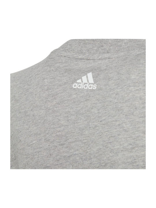 Kinderoberteile T-Shirt Grau Essentials Zwei-Farben Großes Logo