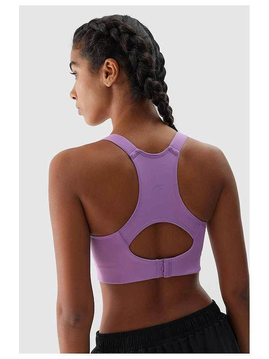 4F Women's Sports Bra without Padding Lilac