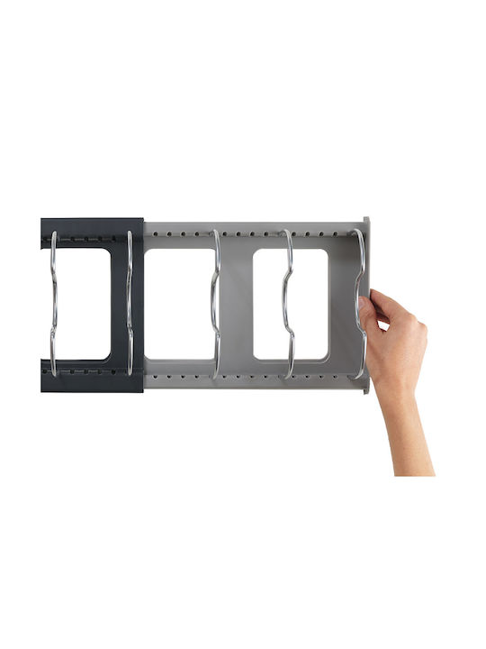Suport Pentru Oale Și Tigăi Din Plastic 56x21x16cm Gri