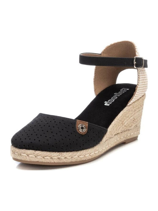 Women's Synthetic Leather Platform Shoes Black