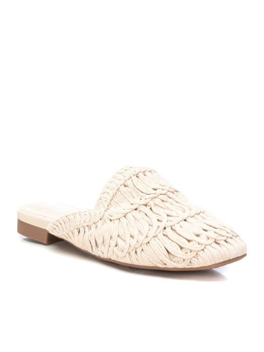 Flat Mules σε Μπεζ Χρώμα