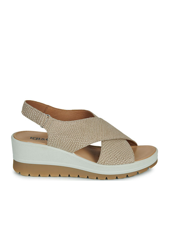 Women's Platform Shoes Beige
