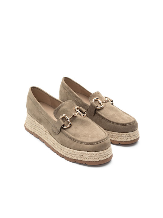 Alta Moda Women's Moccasins in Beige Color