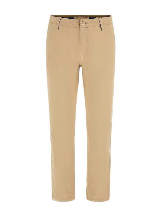 Guess Herrenhose Chino in Slim Passform Beige