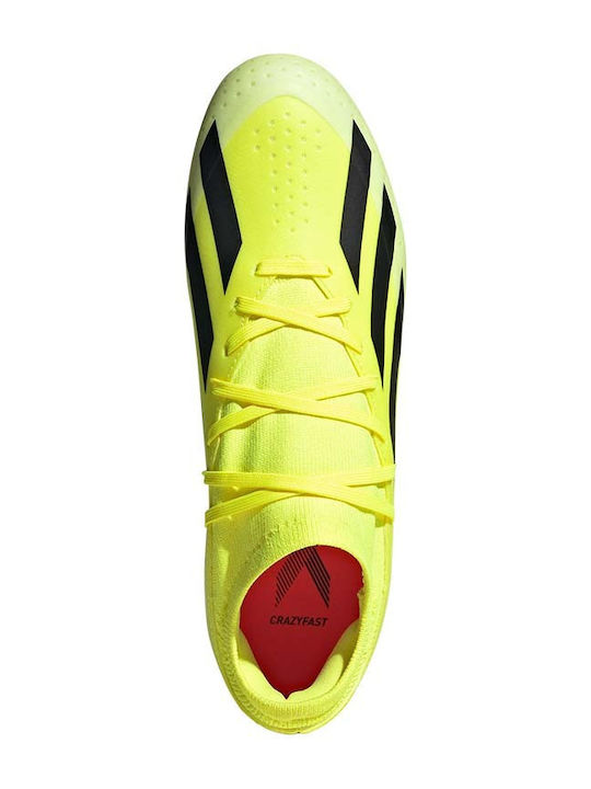 adidas X Crazyfast League Football Shoes with Cleats Yellow