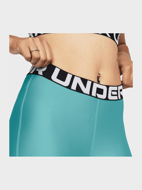 Heatgear Schulung Frauen Lang Leggings Hochgeschnitten Türkis