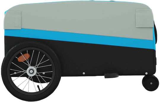 Vidaxl Anhänger Für Fahrräder Schwarze Blaue 45 Kilo Eisen