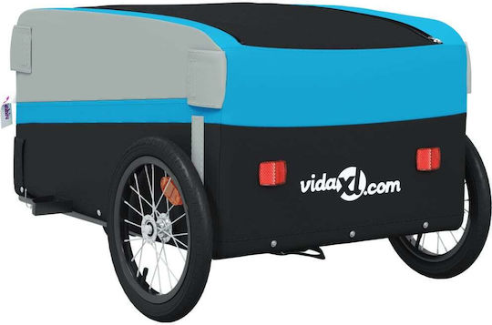 Vidaxl Anhänger Für Fahrräder Schwarze Blaue 45 Kilo Eisen