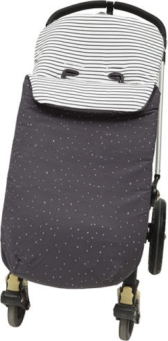 Bimbidreams Guau Kinderwagen Fußsack Grau 106x40cm