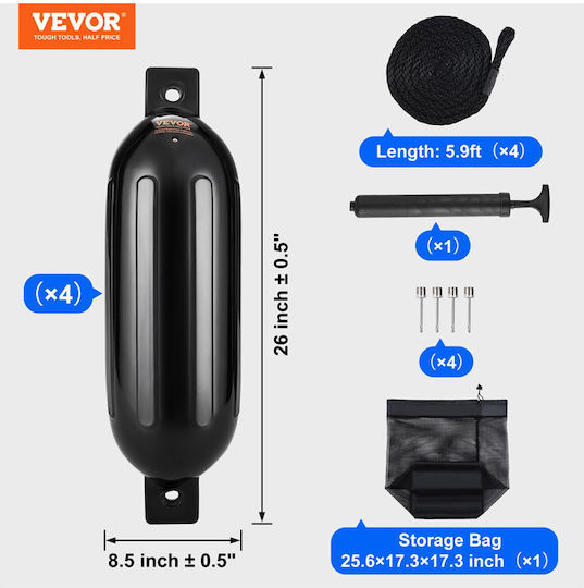 Vevor Black Boat Balloon