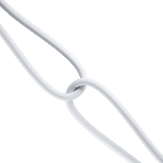 3MK Плетена USB към Lightning / Type-C / micro USB Кабел 3Спецификация Бял 1.5м