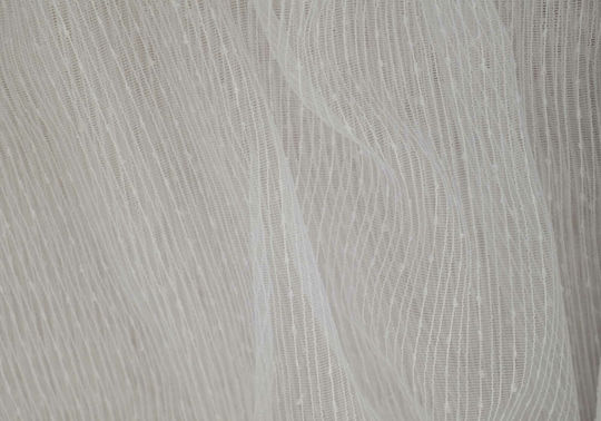 Saray Home Κουρτίνα με Τρέσα Λευκή 140x270εκ.