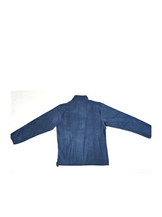 Men's Fleece Cardigan Blue