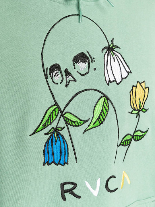 Skull Sweatshirt with Hood Ghz Green