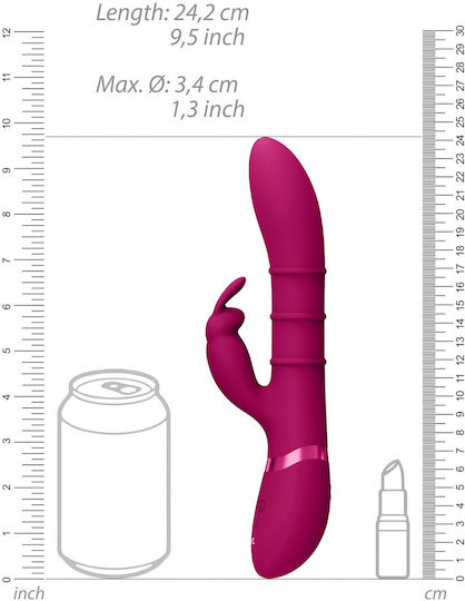 Vive Vibrator Kaninchen 24cm Rosa