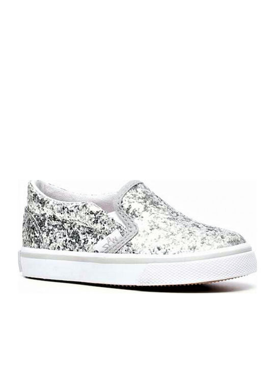 Kinder Sneakers Slip-on Silber