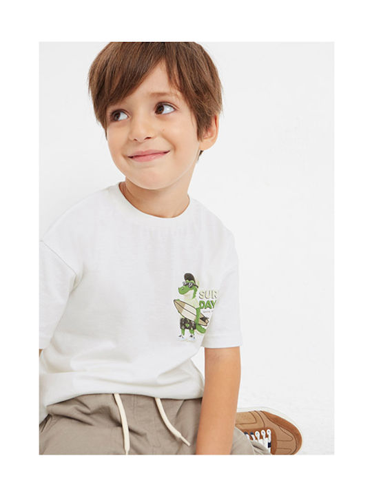 Mayoral Kids T-shirt Cream