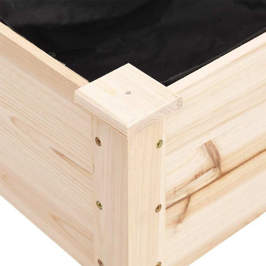 vidaXL Căptușeală Ghiveci Lemn Maro 71x37x80cm.