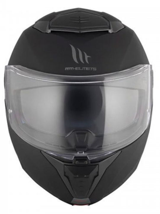 MT Atom 2 SV Matt Black Motorcycle Helmet Full Face ECE 22.06 1650gr with Sunvisor