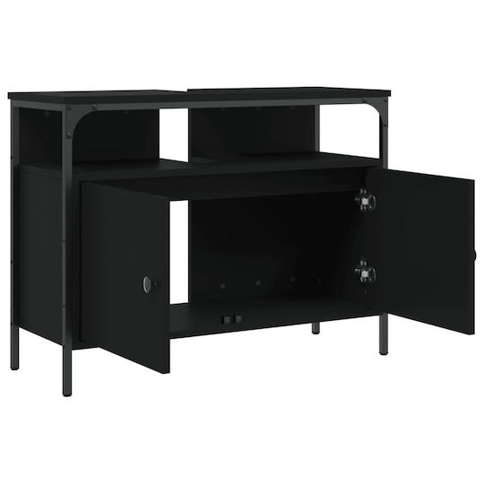 vidaXL Πάγκος χωρίς Νιπτήρα Μ60xΒ30xΥ60cm Μαύρο