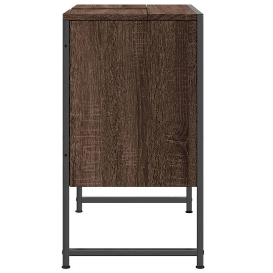 vidaXL Waschtisch ohne Waschbecken L60xB33xH60cm Brown Oak