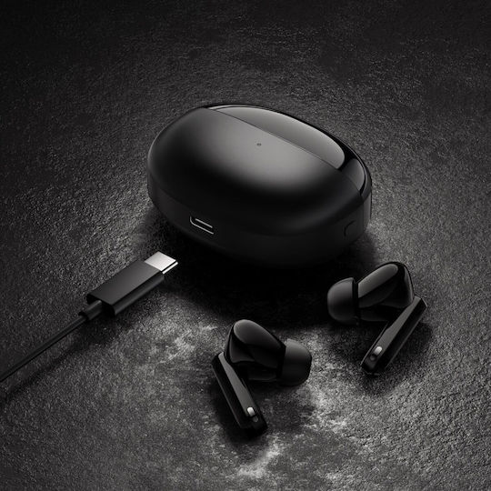 Haylou W1 ANC In-ear Bluetooth Handsfree Ακουστικά με Αντοχή στον Ιδρώτα και Θήκη Φόρτισης Μπλε