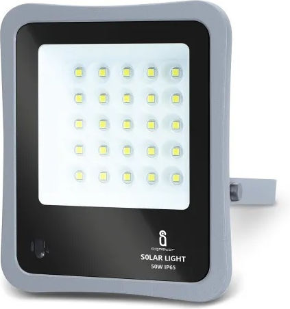 Aigostar Στεγανός Ηλιακός Προβολέας LED 50W Ψυχρό Λευκό 6500K IP65